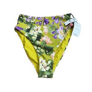 Express Women's Printed Balconette Body Contour Swim Bottom Size S Multi Color